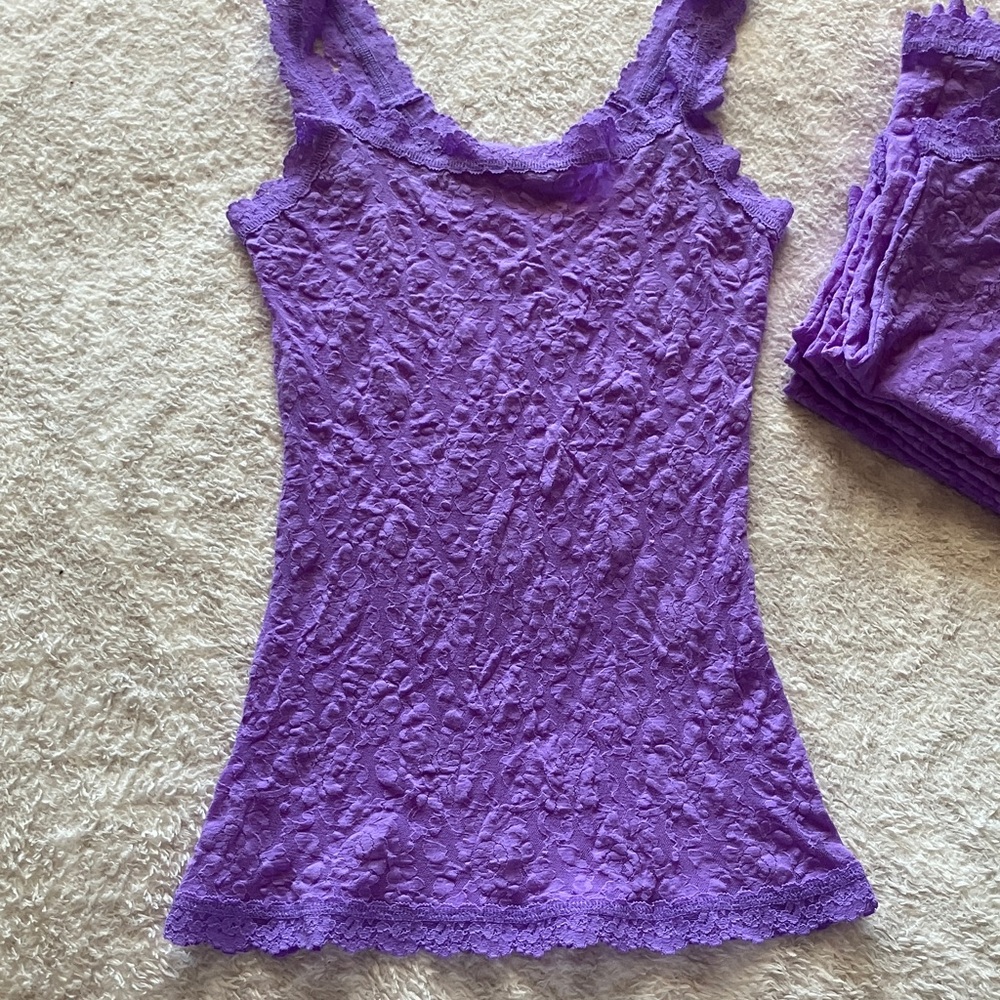 7 Hanky Panky electric orchid Lace Camisole XS